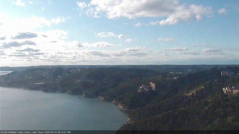 Lake Travis webcam, May 16, 2020 6:25 PM CT