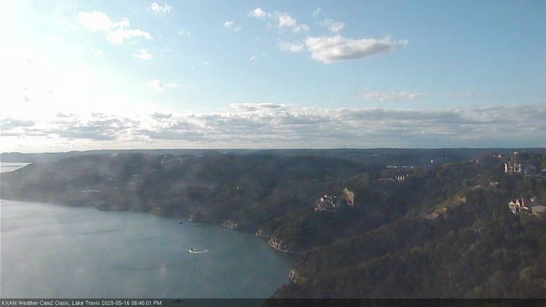 Lake Travis webcam, May 16, 2020 6:45 PM CT