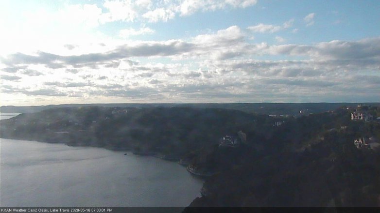 Lake Travis webcam, May 16, 2020 7:00 PM CT