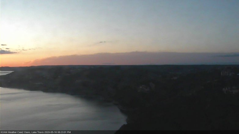 Lake Travis webcam, May 16, 2020 8:25 PM CT