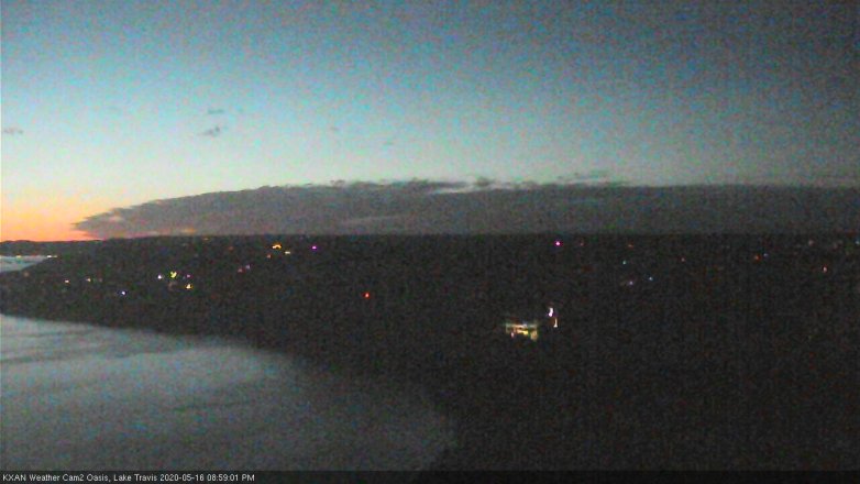 Lake Travis webcam, May 16, 2020 9:00 PM CT