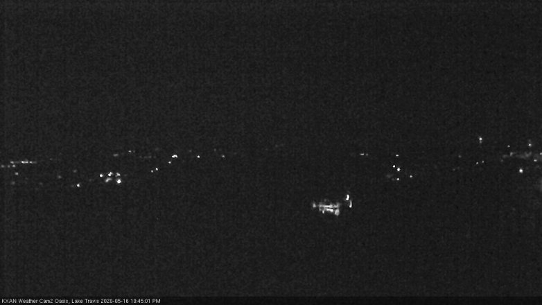 Lake Travis webcam, May 16, 2020 10:45 PM CT