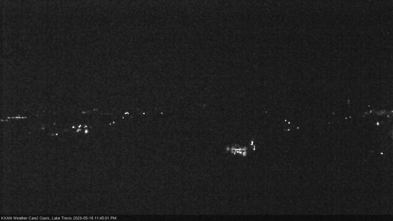 Lake Travis webcam, May 16, 2020 11:45 PM CT