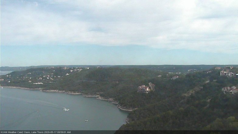 Lake Travis webcam, May 17, 2020 10:00 AM CT