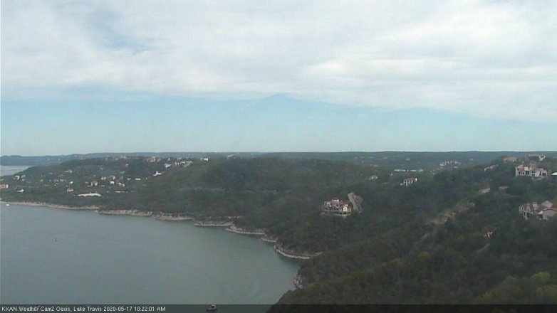 Lake Travis webcam, May 17, 2020 10:25 AM CT