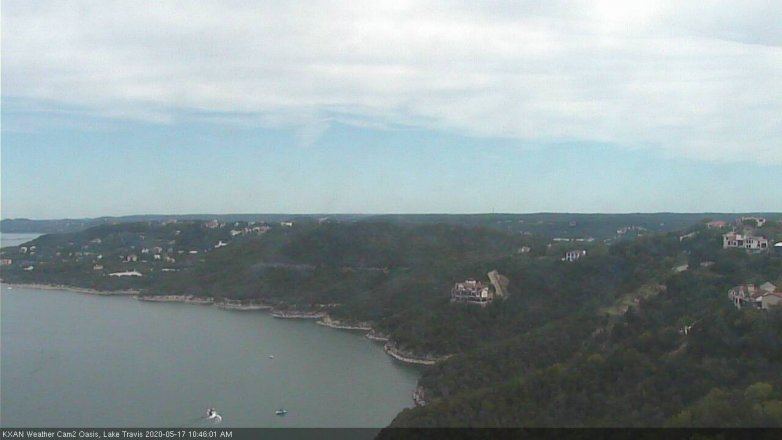Lake Travis webcam, May 17, 2020 10:45 AM CT