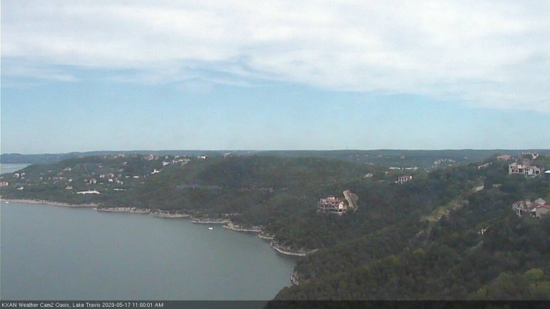 Lake Travis webcam, May 17, 2020 11:00 AM CT