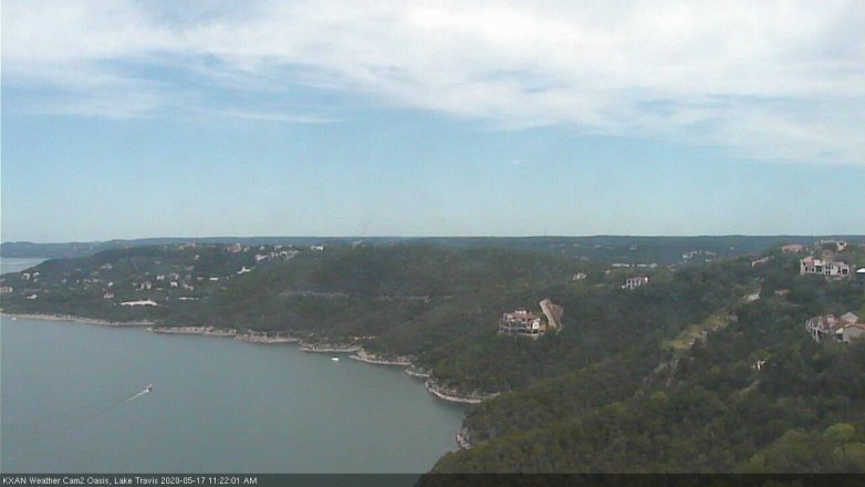 Lake Travis webcam, May 17, 2020 11:25 AM CT