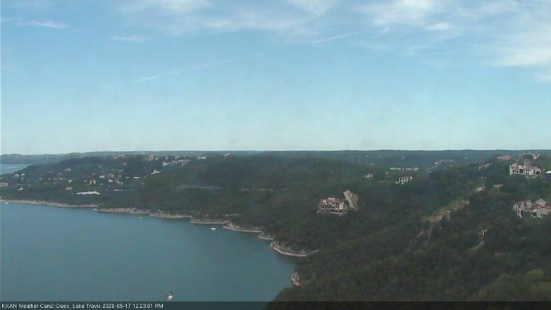 Lake Travis webcam, May 17, 2020 12:25 PM CT