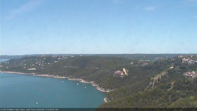 Lake Travis webcam, May 17, 2020 1:00 PM CT