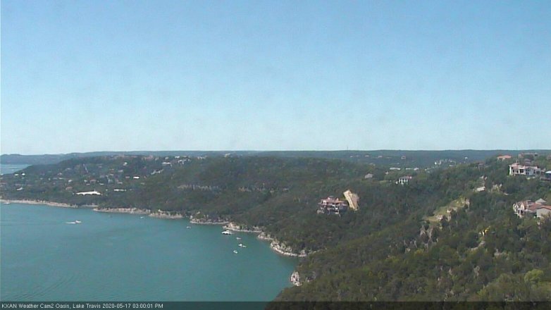 Lake Travis webcam, May 17, 2020 3:00 PM CT