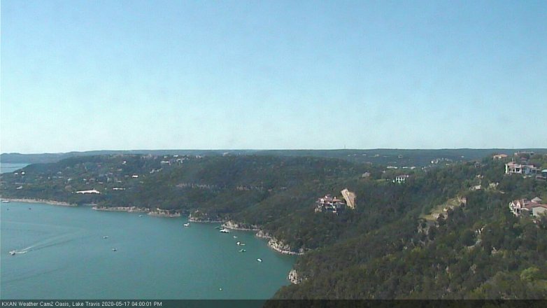 Lake Travis webcam, May 17, 2020 4:00 PM CT