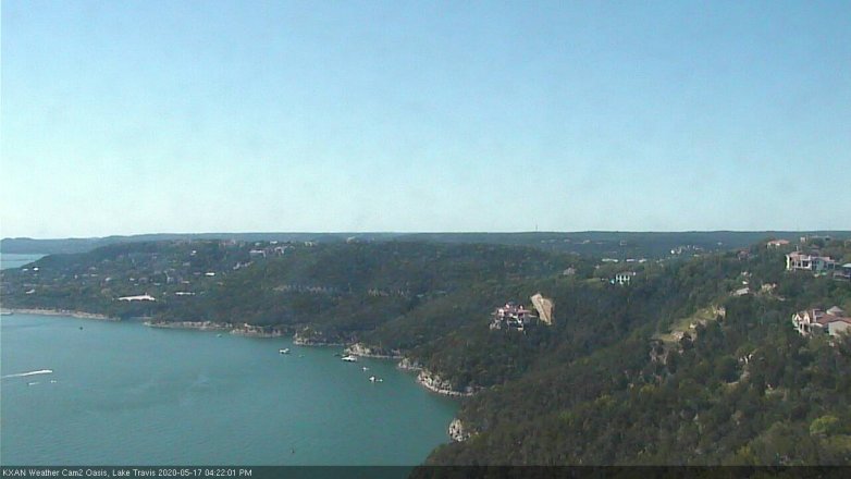Lake Travis webcam, May 17, 2020 4:25 PM CT