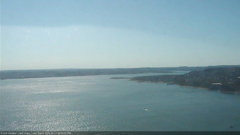 Lake Travis webcam, May 17, 2020 5:00 PM CT