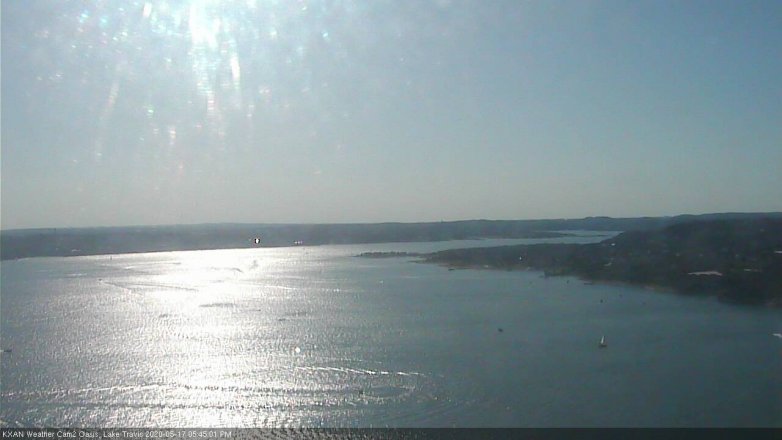 Lake Travis webcam, May 17, 2020 5:45 PM CT