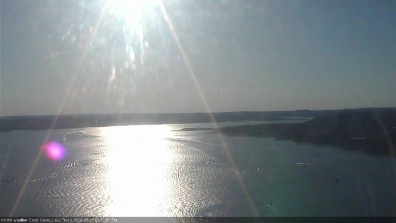 Lake Travis webcam, May 17, 2020 6:25 PM CT