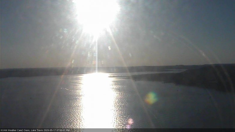 Lake Travis webcam, May 17, 2020 7:00 PM CT