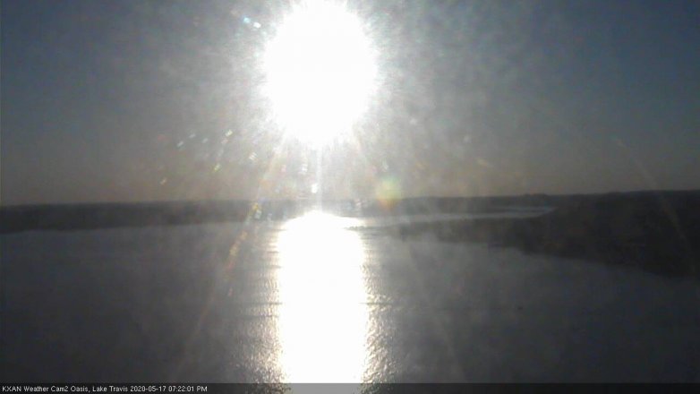 Lake Travis webcam, May 17, 2020 7:25 PM CT