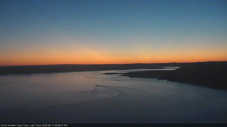 Lake Travis webcam, May 17, 2020 8:45 PM CT