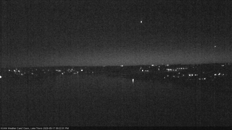 Lake Travis webcam, May 17, 2020 9:25 PM CT