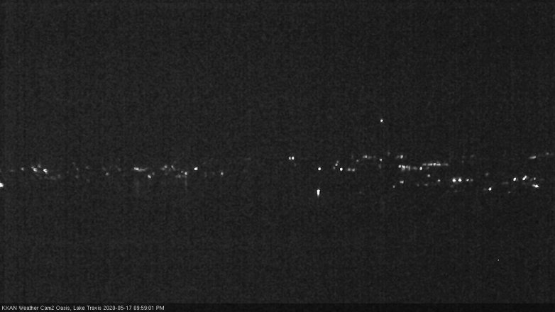 Lake Travis webcam, May 17, 2020 10:00 PM CT