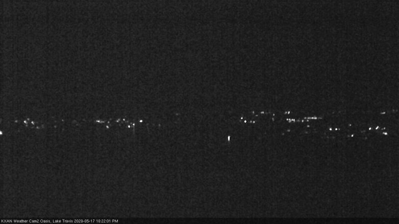 Lake Travis webcam, May 17, 2020 10:25 PM CT