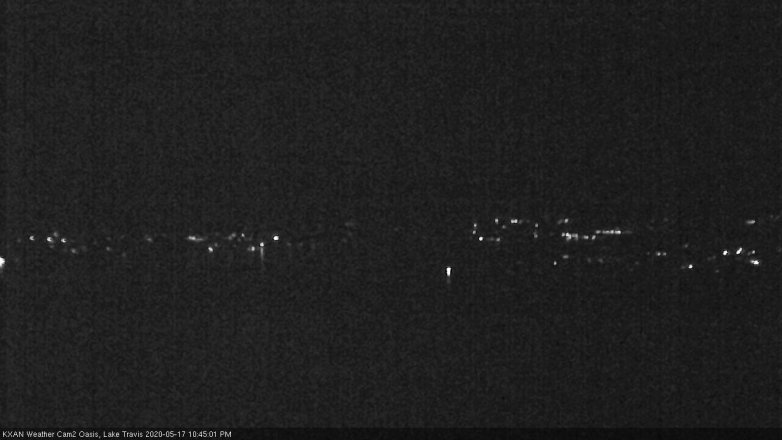 Lake Travis webcam, May 17, 2020 10:45 PM CT