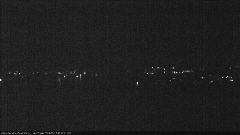 Lake Travis webcam, May 17, 2020 11:25 PM CT
