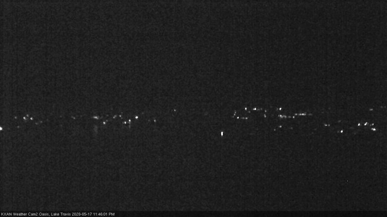 Lake Travis webcam, May 17, 2020 11:45 PM CT