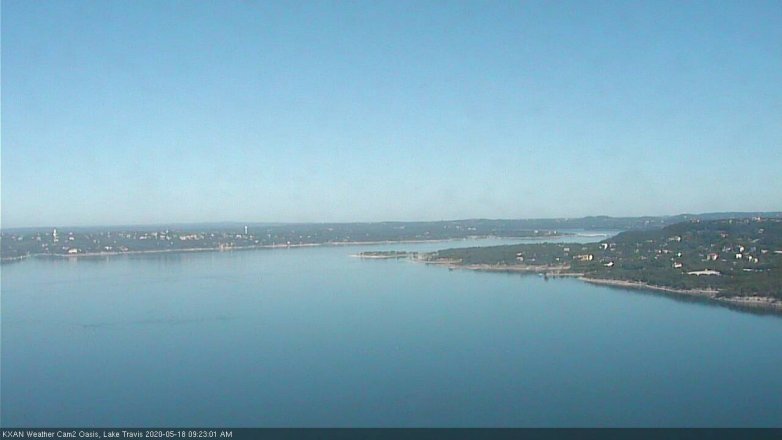 Lake Travis webcam, May 18, 2020 9:25 AM CT