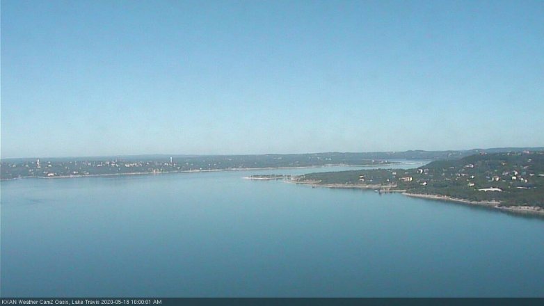 Lake Travis webcam, May 18, 2020 10:00 AM CT