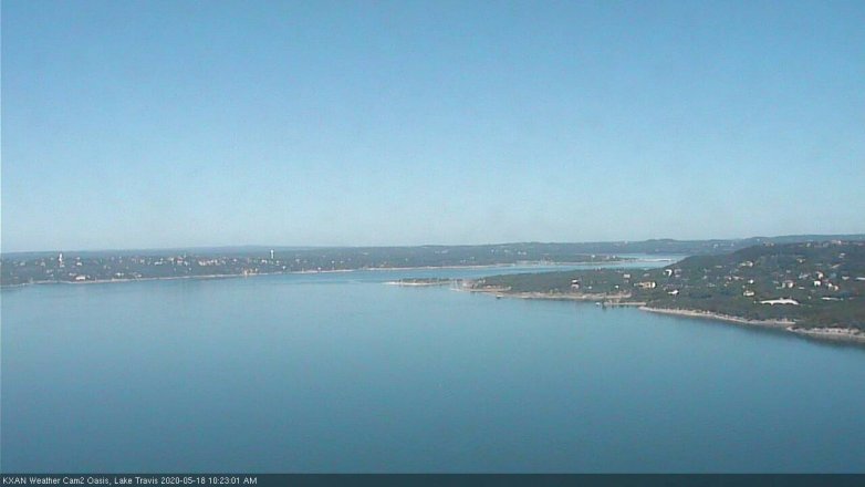 Lake Travis webcam, May 18, 2020 10:25 AM CT