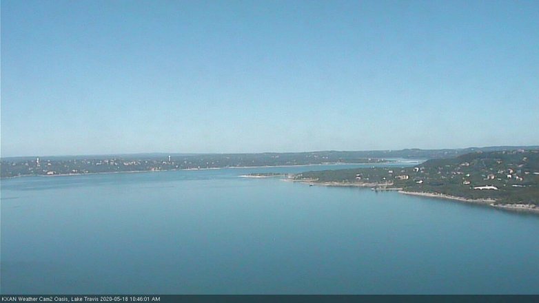 Lake Travis webcam, May 18, 2020 10:45 AM CT
