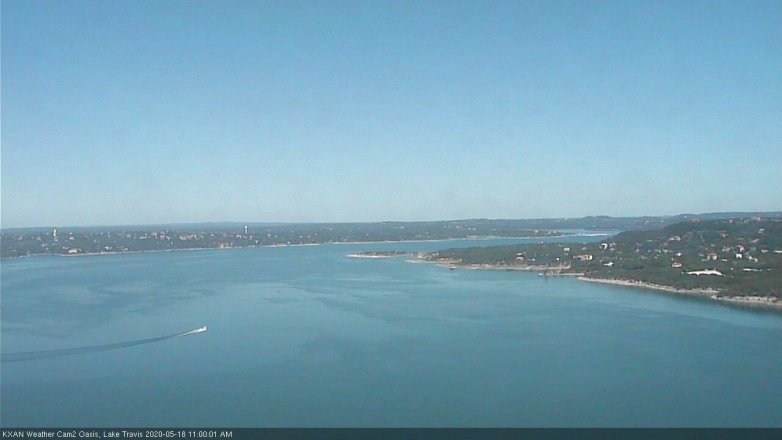 Lake Travis webcam, May 18, 2020 11:00 AM CT
