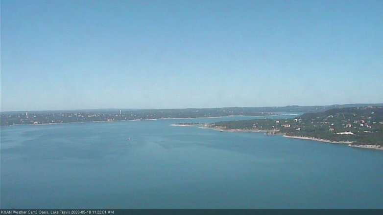 Lake Travis webcam, May 18, 2020 11:25 AM CT