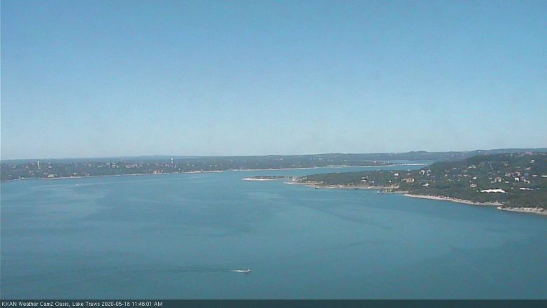 Lake Travis webcam, May 18, 2020 11:45 AM CT