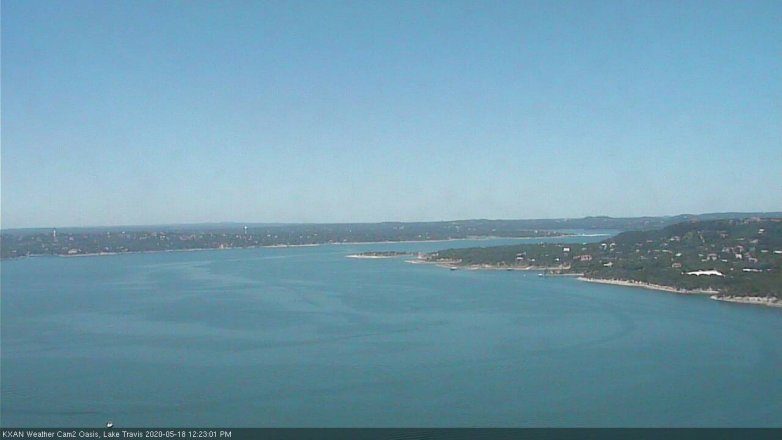 Lake Travis webcam, May 18, 2020 12:25 PM CT
