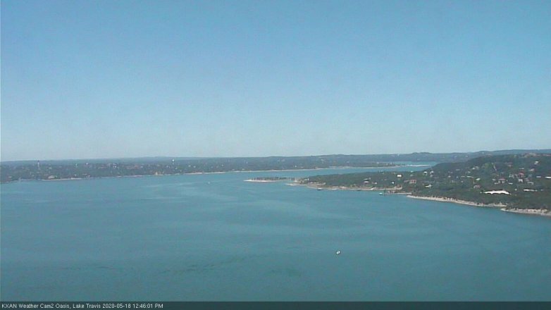 Lake Travis webcam, May 18, 2020 12:45 PM CT