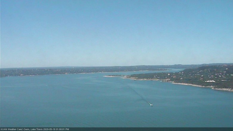 Lake Travis webcam, May 18, 2020 1:00 PM CT
