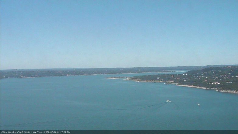 Lake Travis webcam, May 18, 2020 1:25 PM CT