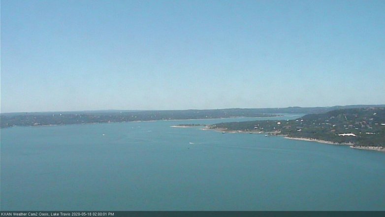Lake Travis webcam, May 18, 2020 2:00 PM CT