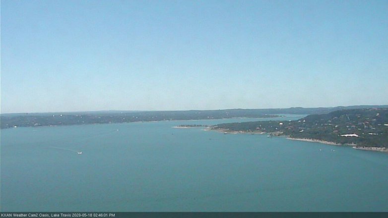 Lake Travis webcam, May 18, 2020 2:45 PM CT