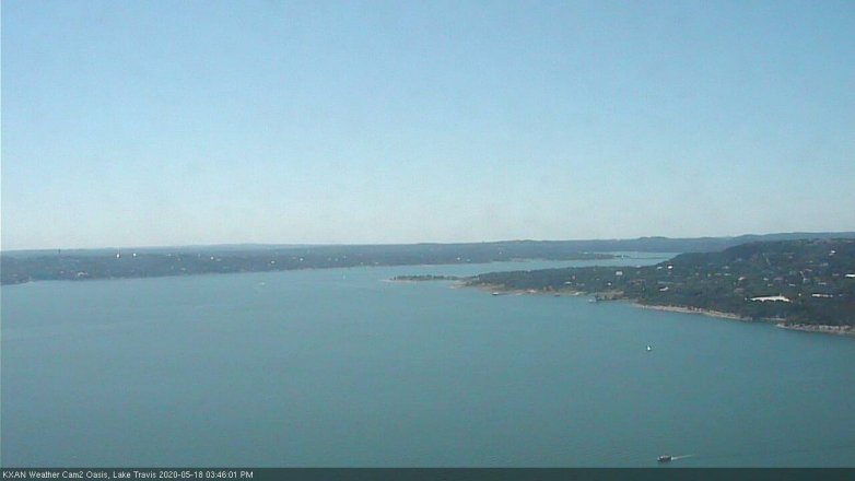 Lake Travis webcam, May 18, 2020 3:45 PM CT