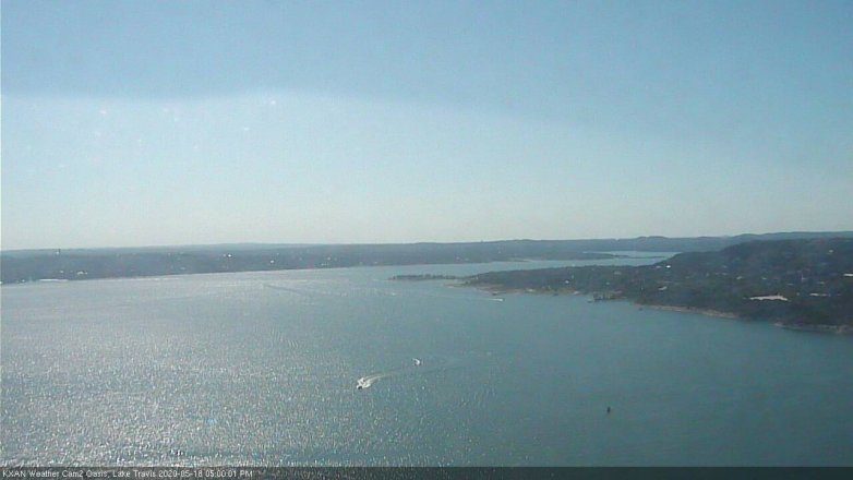 Lake Travis webcam, May 18, 2020 5:00 PM CT