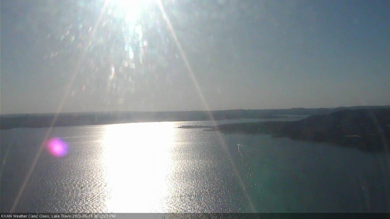 Lake Travis webcam, May 18, 2020 6:25 PM CT