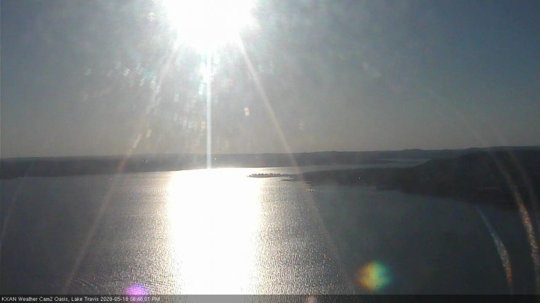 Lake Travis webcam, May 18, 2020 6:45 PM CT