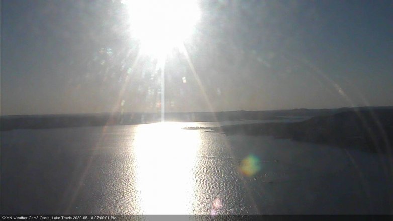 Lake Travis webcam, May 18, 2020 7:00 PM CT
