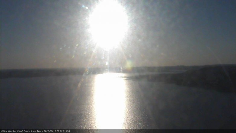 Lake Travis webcam, May 18, 2020 7:25 PM CT