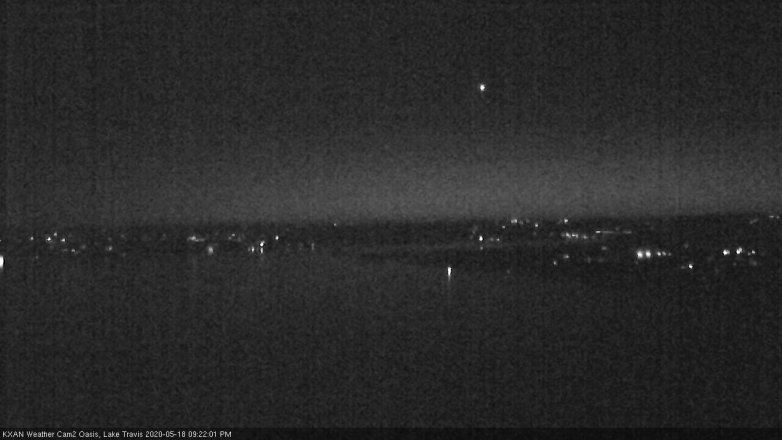 Lake Travis webcam, May 18, 2020 9:25 PM CT