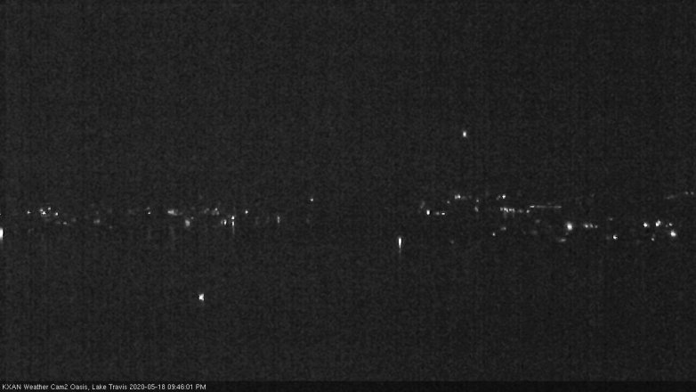 Lake Travis webcam, May 18, 2020 9:45 PM CT